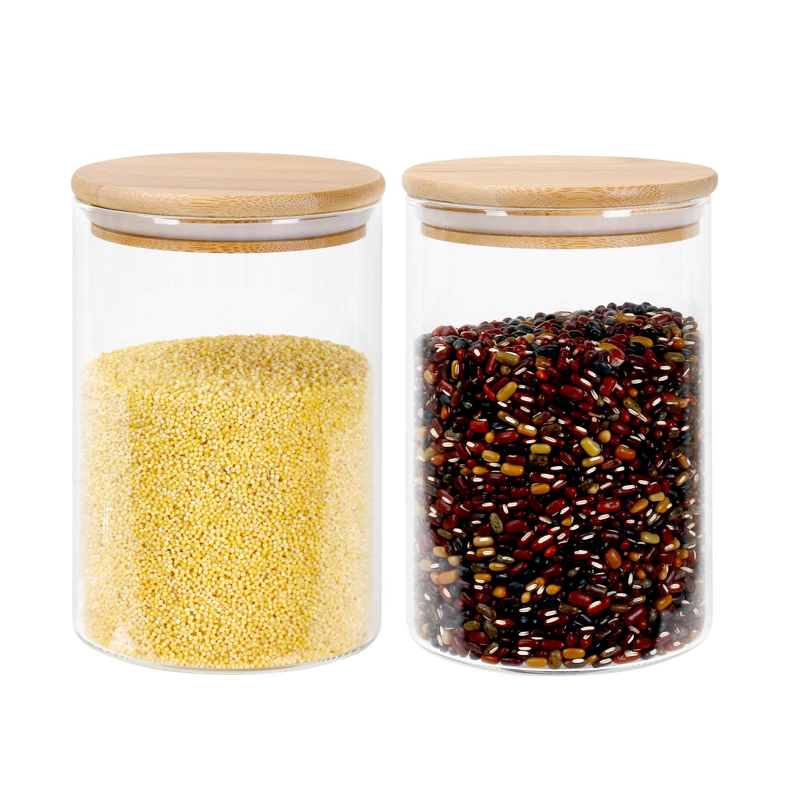 Buy Airtight Kitchen Container Set, VLikeze Glass Food Storage Jars