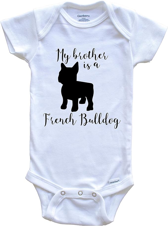 frenchie baby onesie