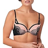 Maidenform Women's Push-Up Bra, Love The Lift Lace Demi Push-Up Bras for Women, Smoothing, Underwire, Convertible Straps