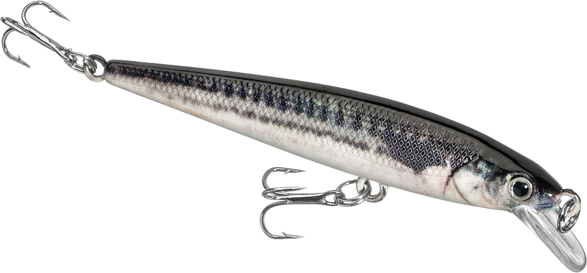 Diablo Lures D-Devil Fishing Lure | 2.36 Inch 0.10 Ounce | Realistic Holographic Top Water Jerkbait | Target Bass, Walleye, Trout and Other Species in Freshwater or Saltwater | Count 1