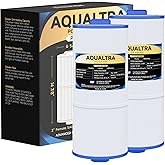 AQUALTRA Spa Filter Compatible with 6CH-960, PJW60TL-F2S, J-300, J400, FC-2800 Filters, 60 sq.ft. 6 5/8”x 14 7/8” Screw in Hot Tub Filter with Closed Handle (Not be Removed) 2 Pack
