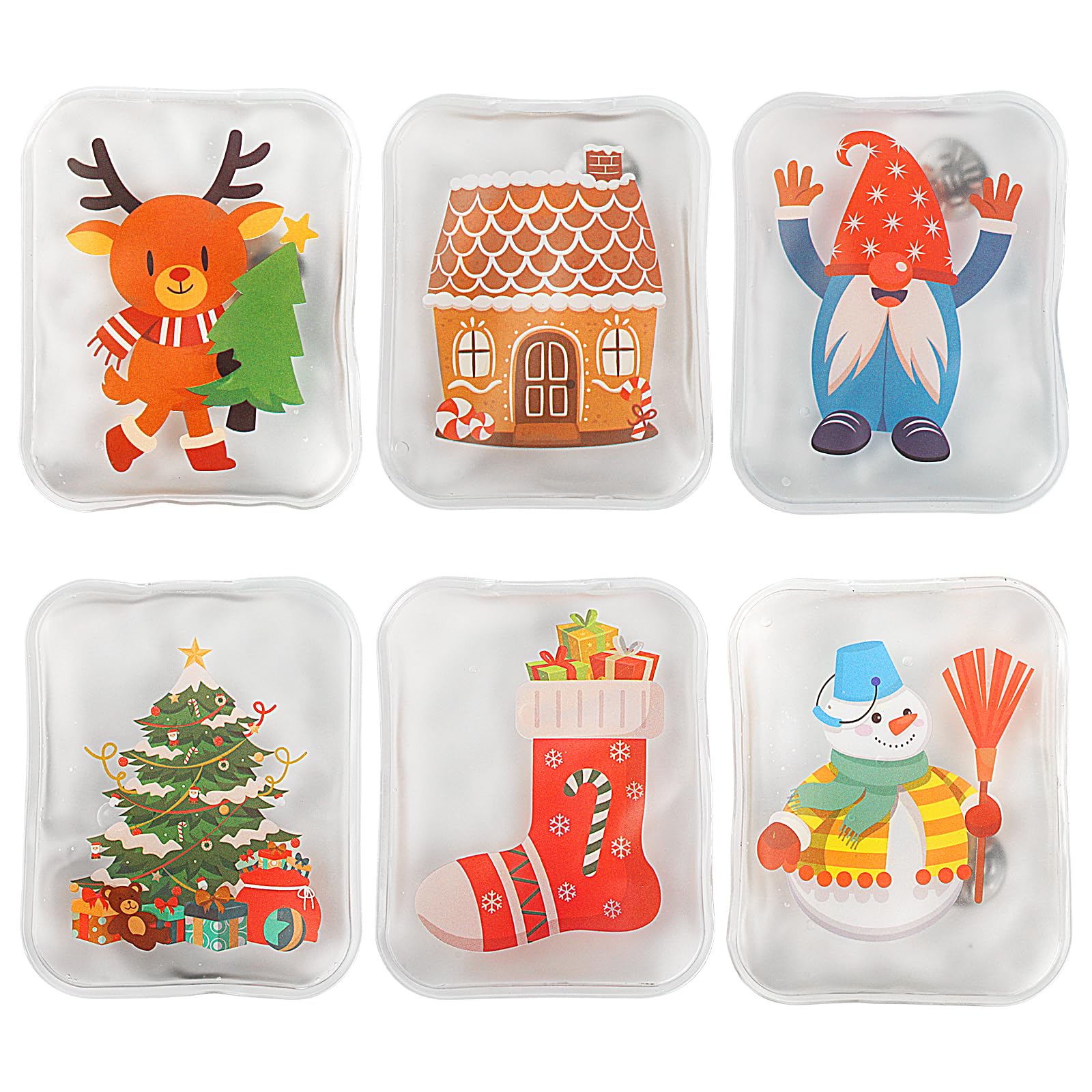 Hand Warmers Reusable, Anstore 6pcs Handwarmers Pocket Warmers - 100x80mm Hot Hands Hand Warmers for Kids Heat Cute Gel Handwarmers for Women Kids Camping, Hiking or Skiing, School