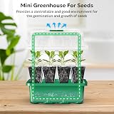 MIXC Seed Trays 10 Pack 120 Cells with Lids Reusable Germination Kit PET Plastic view 4