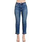 Judy Blue High Waist Vintage Medium Wash Release Hem Kick Flare