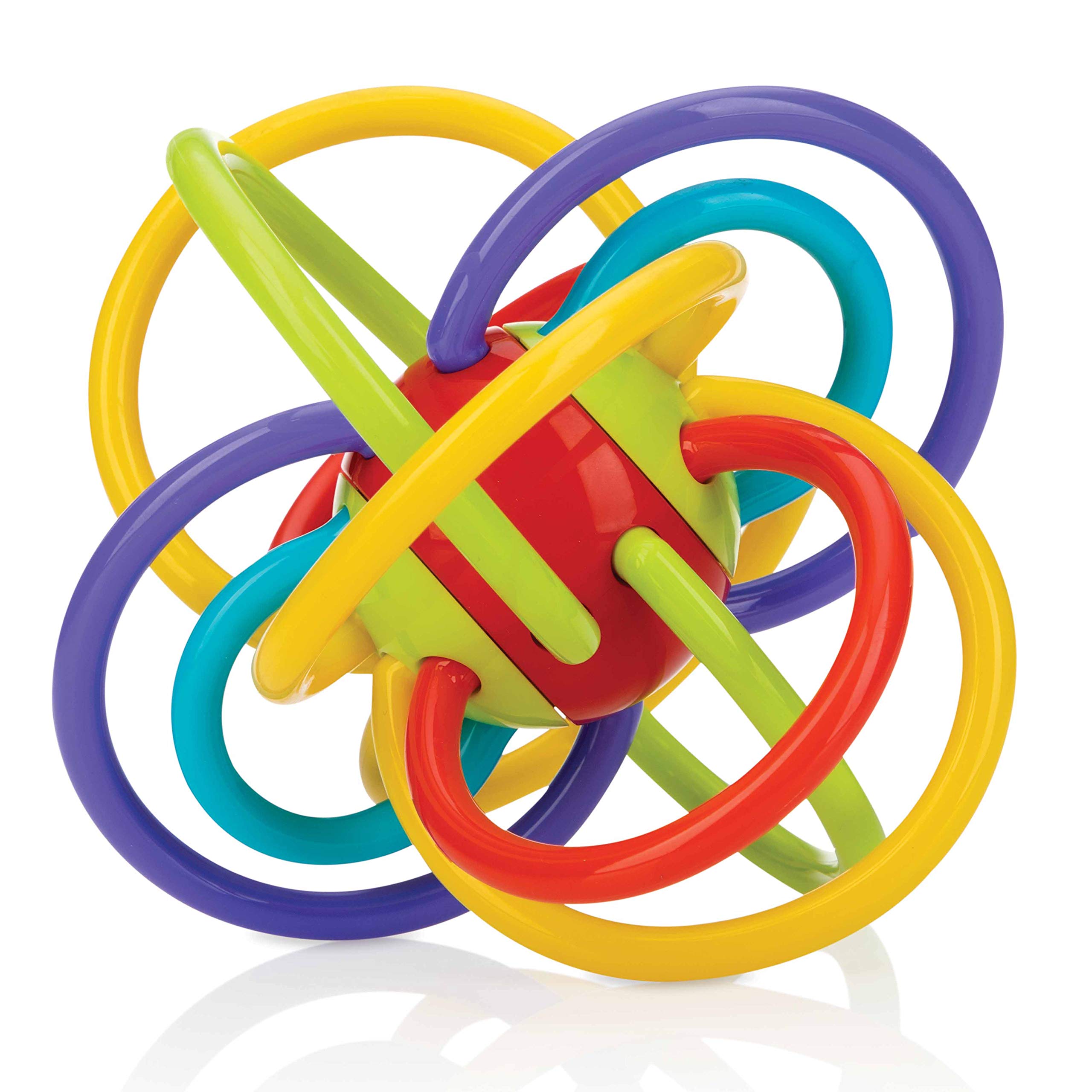 Nuby - Lots A Loops Toy Many Colourful Bows, Rattle Teether - 6M+, Multi-Coloured