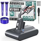 EGR Upgrade 6000mAh 21.6V V7 Battery Replacement Compatible with Dyson SV11 V7 Motorhead/Animal/Trigger/HEPA/Car+Boat/Absolute Handheld Cordless Vacuum Cleaners. (Not Fit V6, V8, V10)