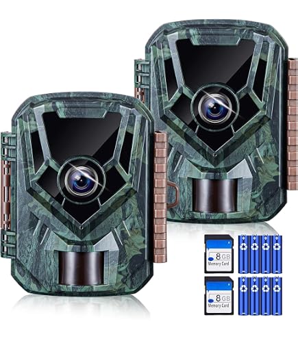 Amazon.com: KJK 2 Pack Trail Cameras 36MP 2.7K, 8AA Batteries