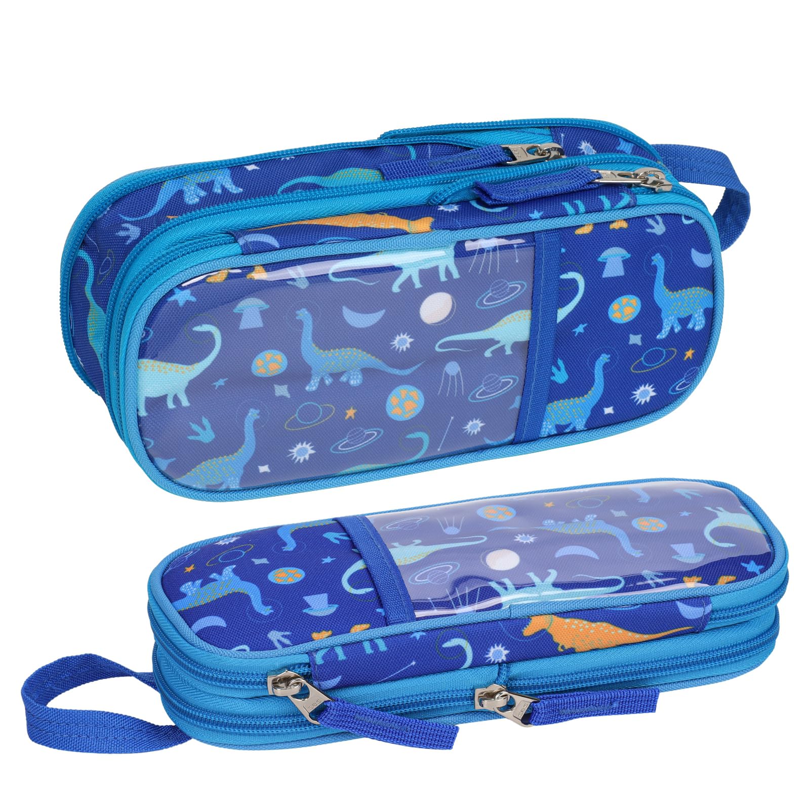 Bagseri Pencil Case for Kids - Expandable Kids Pencil Cases Large Capacity Pencil Pouch Organizer Student Pencil Boxs (Deep Purple Unicorn)