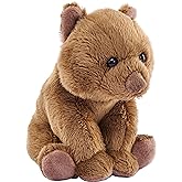 Wild Republic Pocketkins Eco Wombat, Stuffed Animal, 5 Inches, Plush Toy, Made from Recycled Materials, Eco Friendly