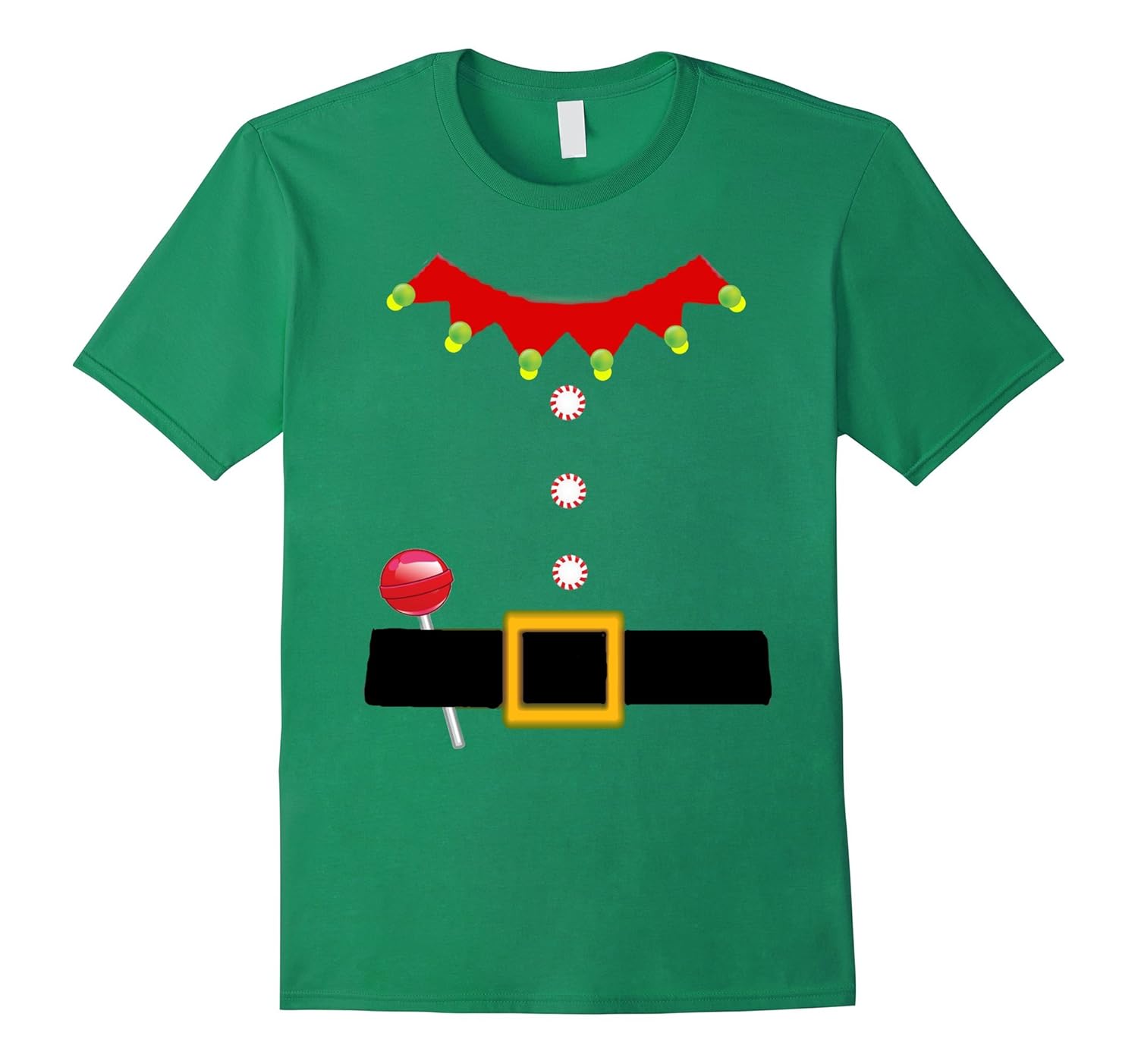 Santa Elf Costume T Shirt Tee Christmas Cute Fun Cheer-ANZ