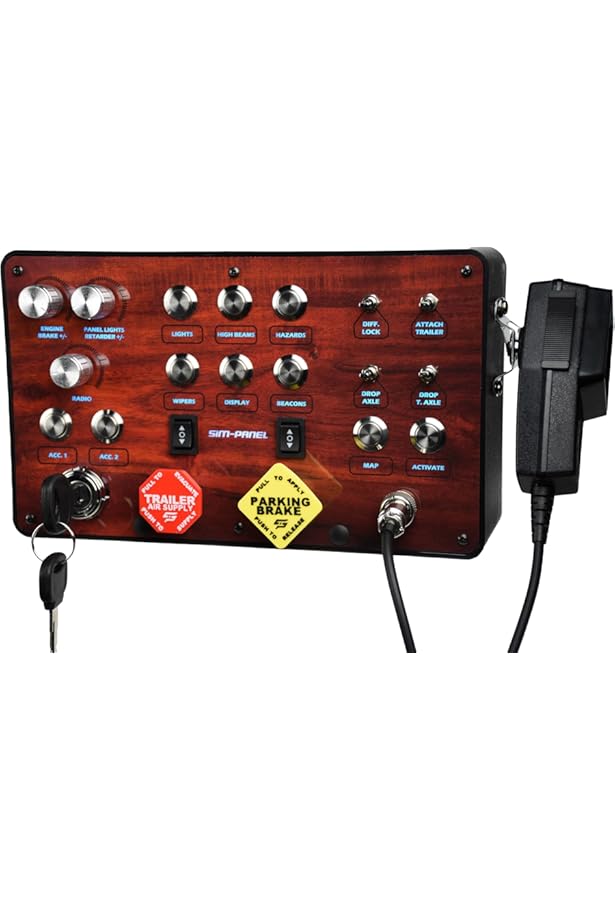 Amazon.com: SIM-PANEL Classic ATS/ETS2 Button Box for American