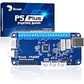 Brook P5 Plus Fighting board - Pre-Installed Header Version, Lightning-quick response times to dominate the fight. Arcade Stick PCB For PS5 Fighting games, PS4, PS3, NS and PC(X-Input) Consoles