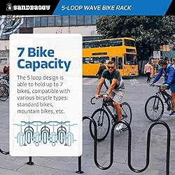 Sandbaggy Commercial Loop Wave Bike Racks