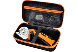 COMECASE Case Compatible with WORX WX082L/ WX081L ZipSnip/for SnapFresh Cordless Electric Scissors, Cutting Tools Storage Organizer, Fabric Cutter Holder Bag with Accessories Pocket - Black (Case Only)