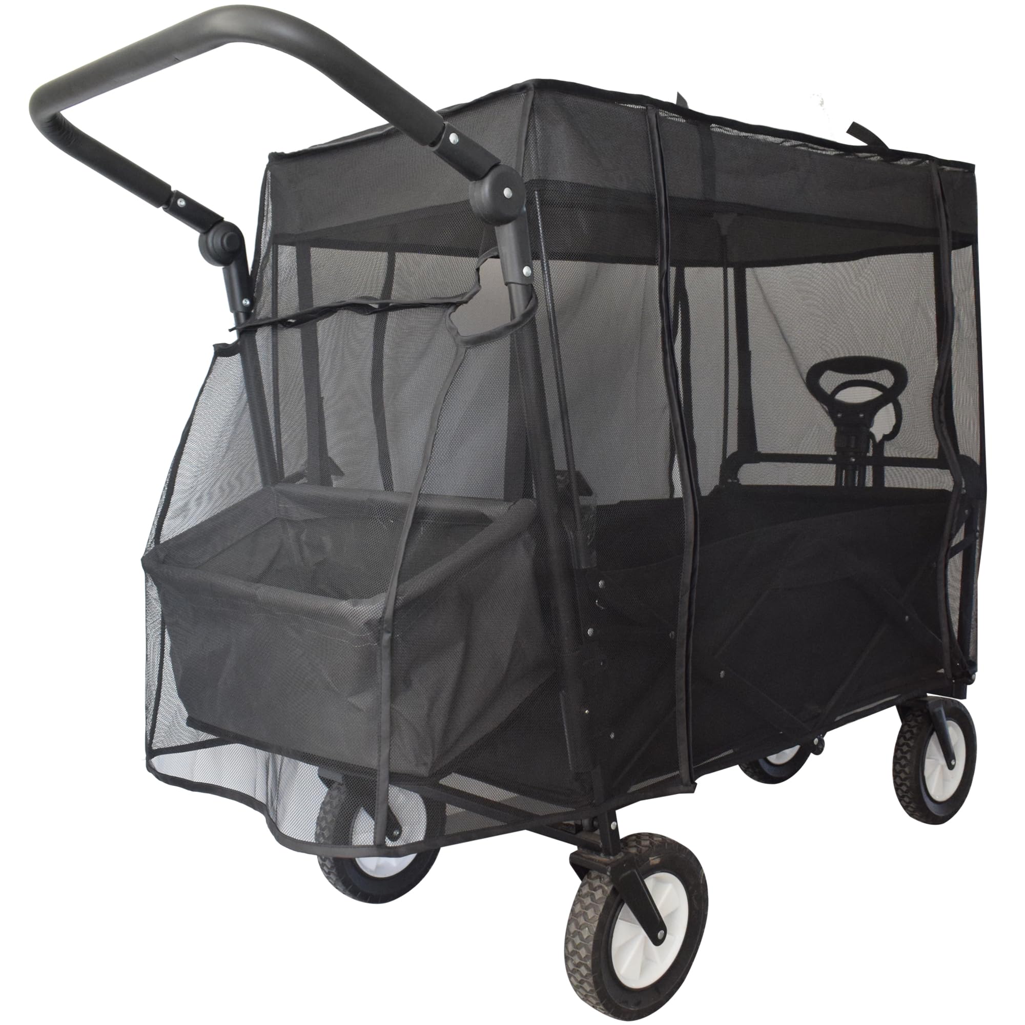Photo 1 of YEEDOIDO Mosquito Net for Wagon Universal, Bug Net Cover for Collapsible Beach Folding Utility Kids Grocery Push Pull Stroller Wagon Cart Accessories Attachment Foldable Sun Shade for Camping