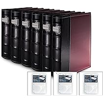 Amazon.com: Bellagio-Italia Burgundy DVD Storage Binder Set  