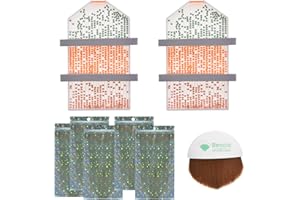 benote Diamond Art Painting Accessories Tools, Diamond Art Tray Painting Large Capacity Diamond Rhinestone Plate Tray with Divider, Paint Brush, Shining Bags for DIY Art Craft