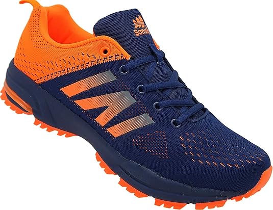 Herren Sportschuhe Sneaker Turnschuhe Schuhe Gr.41-46 Art.-Nr.124 Navy-orange