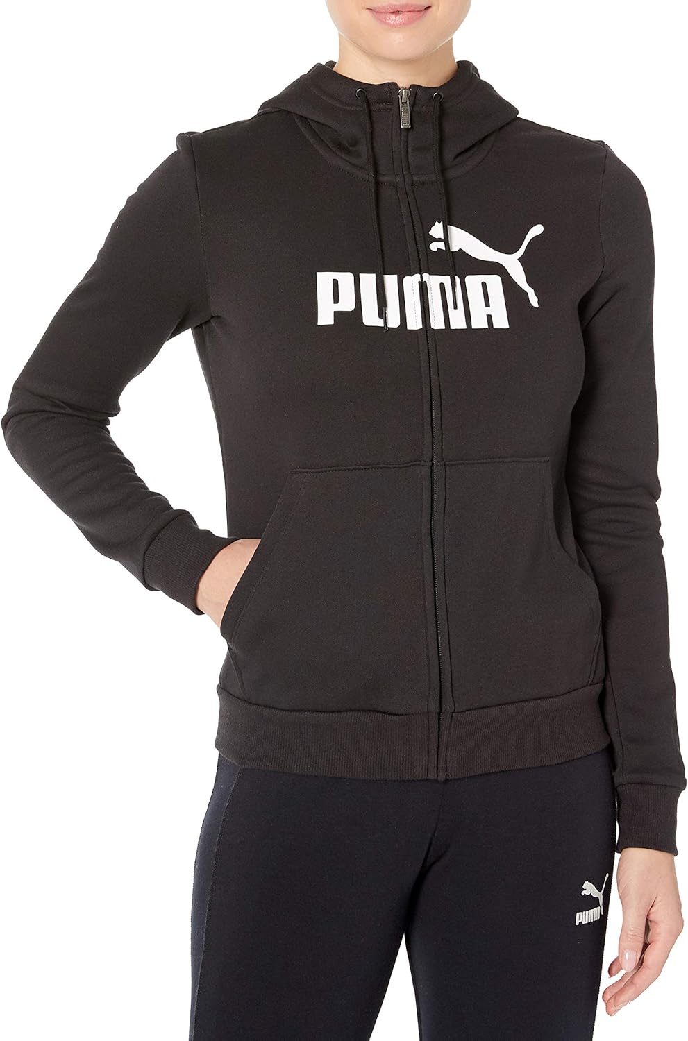 puma essential hooded jacket
