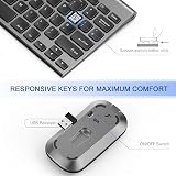 Seenda WGJP-031 Small Wireless Keyboard and Mouse Combo Black Gray view 5