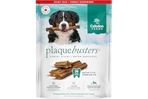 Caledon Farms Plaque Busters Bacon Dental Treats - Value Pack 24.5oz/696 Grams