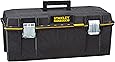 Stanley 1-93-935 Waterdichte gereedschapskist uit de FatMax-serie – robuust polypropyleen – waterdicht en corrosiebestendig – hangslot – V-groef voor bijsnijden – handgreep van twee materialen – grote capaciteit