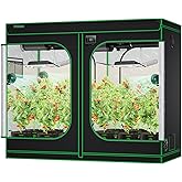 VIVOSUN S848 4x8 Grow Tent, 96"x48"x80" High Reflective Mylar with Observation Window and Floor Tray for Hydroponics Indoor P