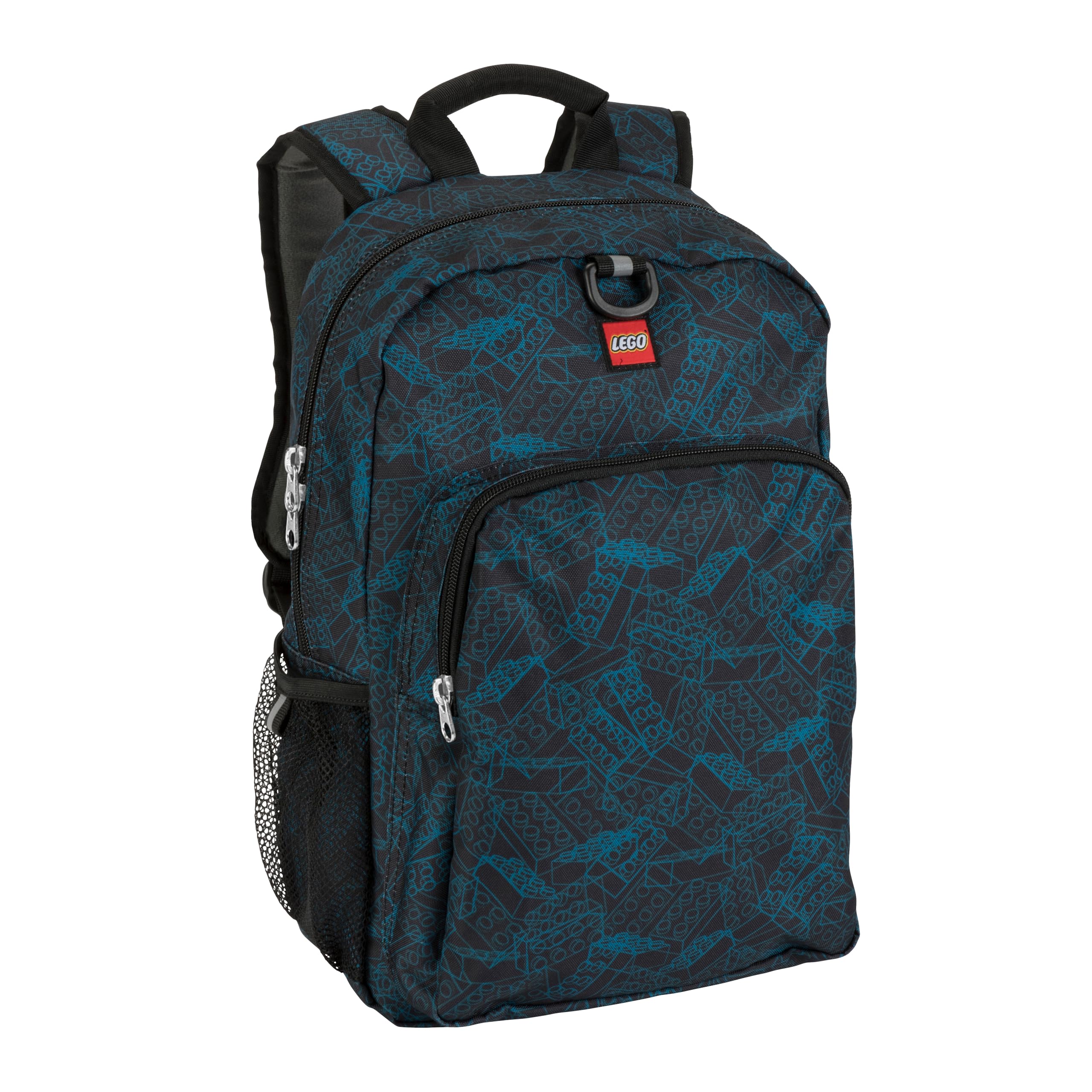 Photo 1 of LEGO Iconic Prints Kids School Backpack Bookbag, for Travel, On-the-Go, Back to School, Boys and Girls, with Adjustable Padded Straps and Fun patterns, Blueprint