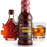 Hey Grill Hey | BBQ Glaze | BBQ Sauce | Bourbon Glaze | Sweet Sauce for Ribs, Chicken, Salmon | Grilling Essentials | Maple Bourbon