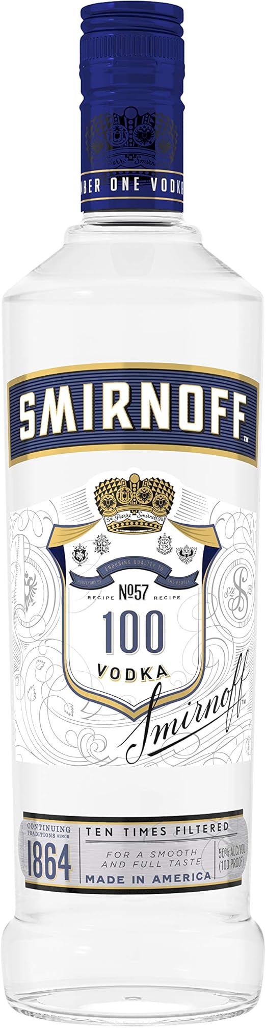 Smirnoff Vodka, 750 ml, 100 Proof Grocery & Gourmet Food