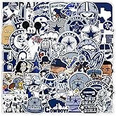 Avistand 50 pcs Football Stickers Pack,Cowboy Decals for Phone Bottle Helmet Skateboard Etc.Waterproof Self-Adhesive Decals.