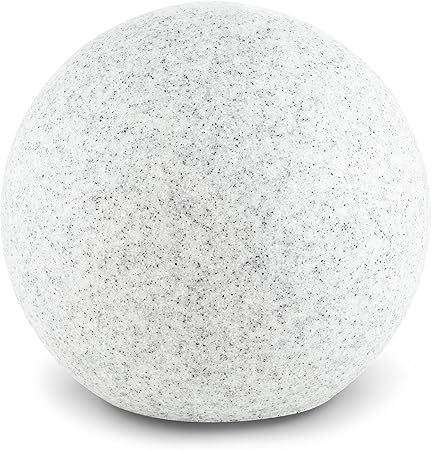Lightcraft Shinestone M Gartenleuchte Aussenleuchte Kugelleuchte Aussen Fur Garten Und Aussenanlagen 30 Cm Durchmesser Naturstein Optik Granit Amazon De Kuche Haushalt