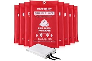 Emergency Fire Blanket for Camping Grill - Mondoshop Fire Retardant Blanket for Home Kitchen - Fireproof Blanket for Picnic, Grill, Car, Office, Warehouse, School, Fireplace