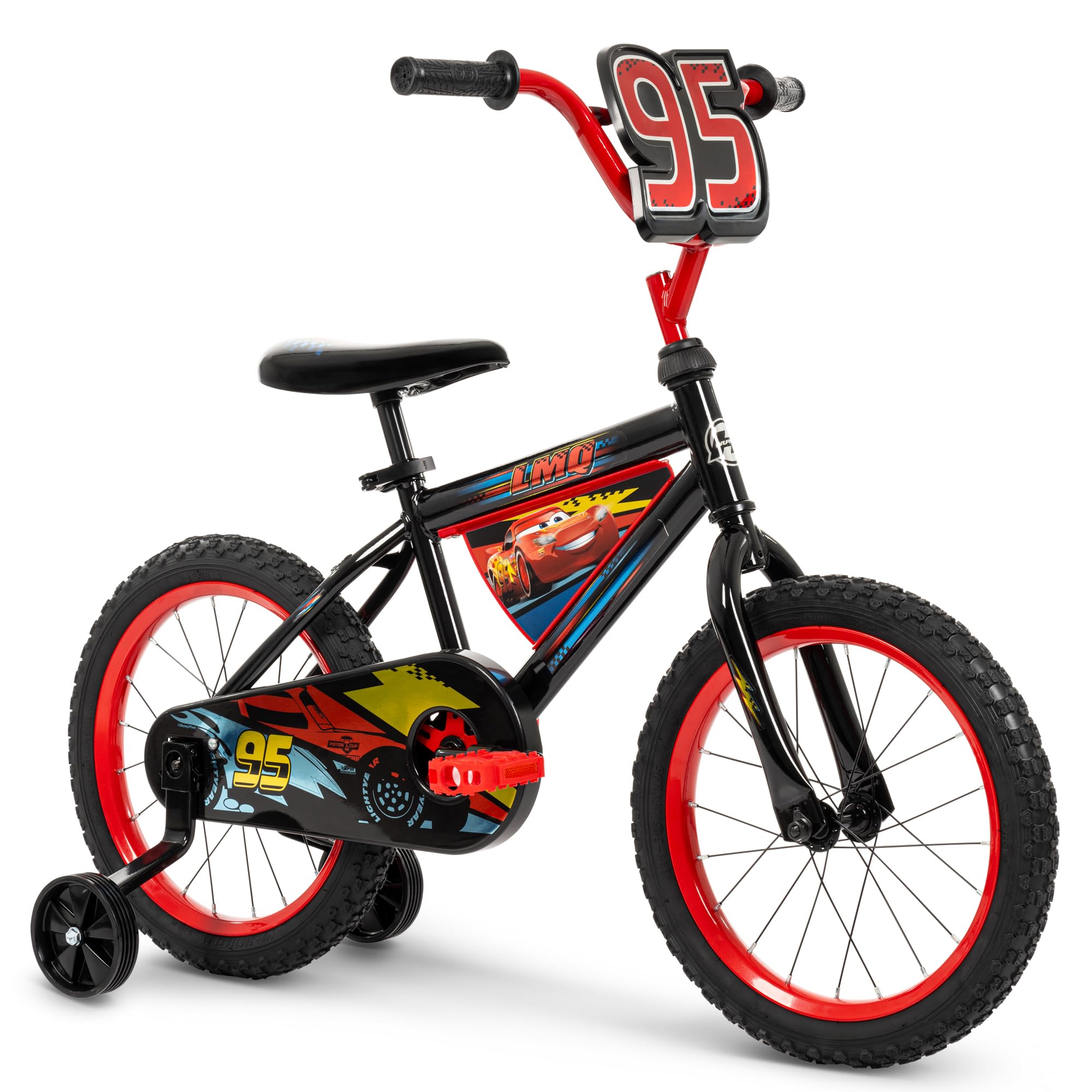 Photo 1 of Huffy Disney Pixar Cars Lightning McQueen 16 Inch Kid's Bike, Ideal for Ages 4-6 Years Old, Training Wheels Included, Quick Connect Assembly, Fun and Playful Graphics, Simple Coaster Brake