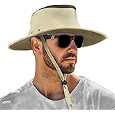 SUN CUBE Wide Brim Sun Hat for Men Women, Sun Protection UV Hat, Safari Hiking Boonie Hat