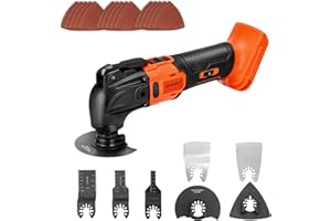 IRONFIST Cordless Oscillating Tool Compatible with DEWALT 20V MAX Battery, Brushless Motor 6 Speed Quick Change Blades, Multi Tool for Cutting Wood, Scraping, Sanding (NO BATTERY)