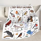 Bird Blanket, Bird Gifts, Really Like Birds Theme, Plush Lightweight Flannel Throw Blanket Decoration for Bed Sofa Bedroom, 40''x 50'' for Kids