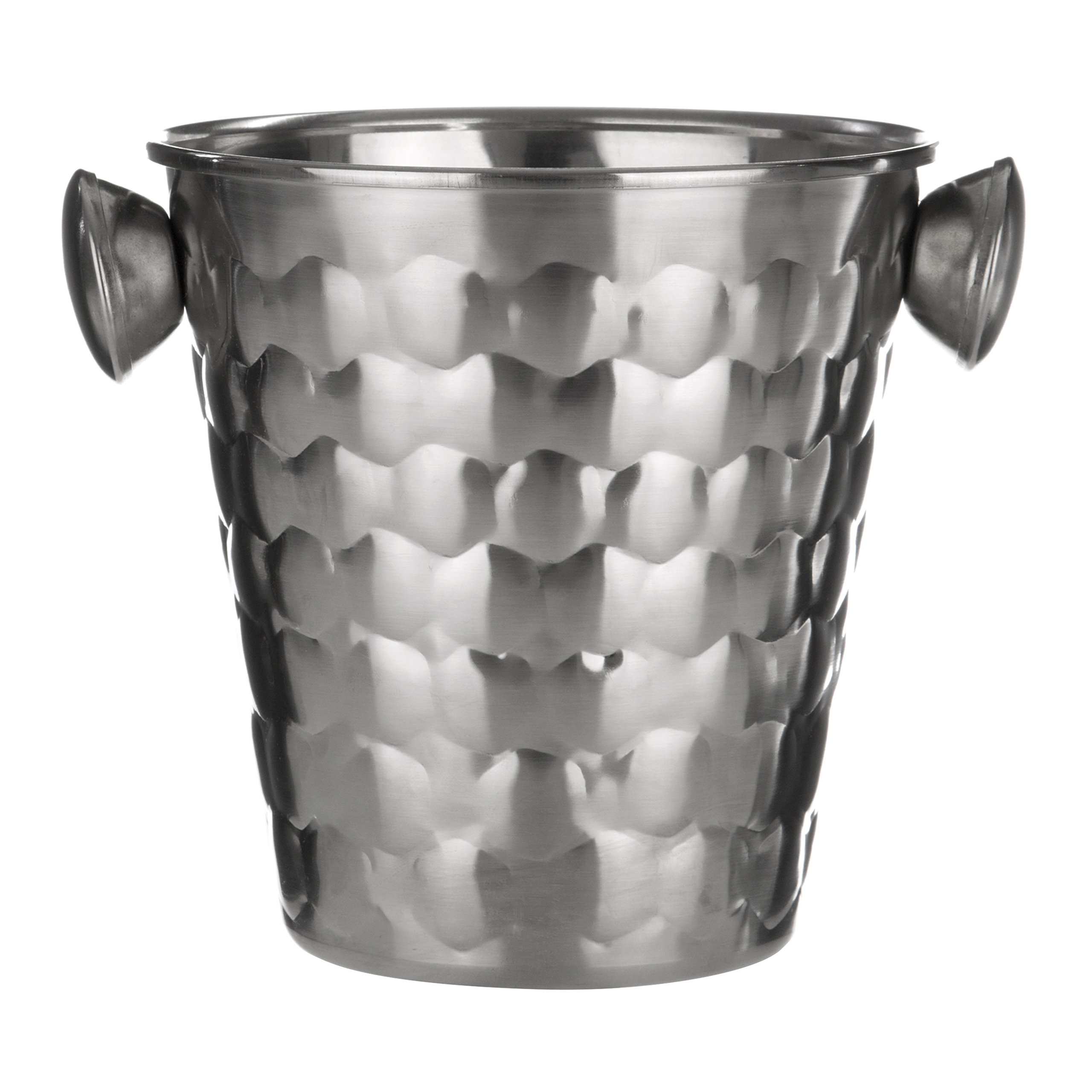 Premier Housewares 507555 Honey Bee Ice Bucket with Handles, Stainless Steel - Silver , 14 x 17 x 14 cm