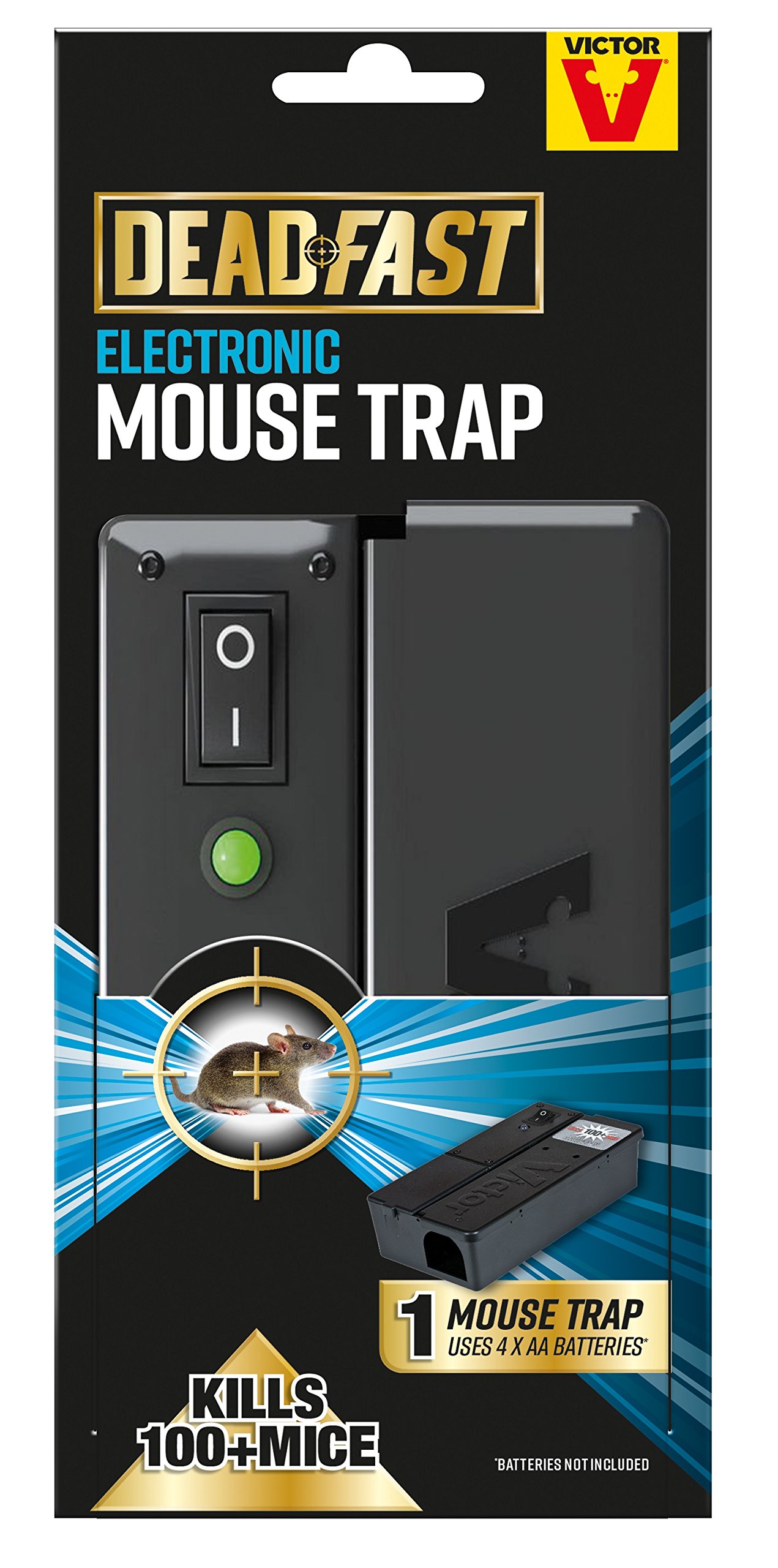 Victor 20300554 Deadfast Electric Mouse Trap, Black