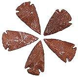 5 Pieces Red Goldstone Arrowhead, Crystal and