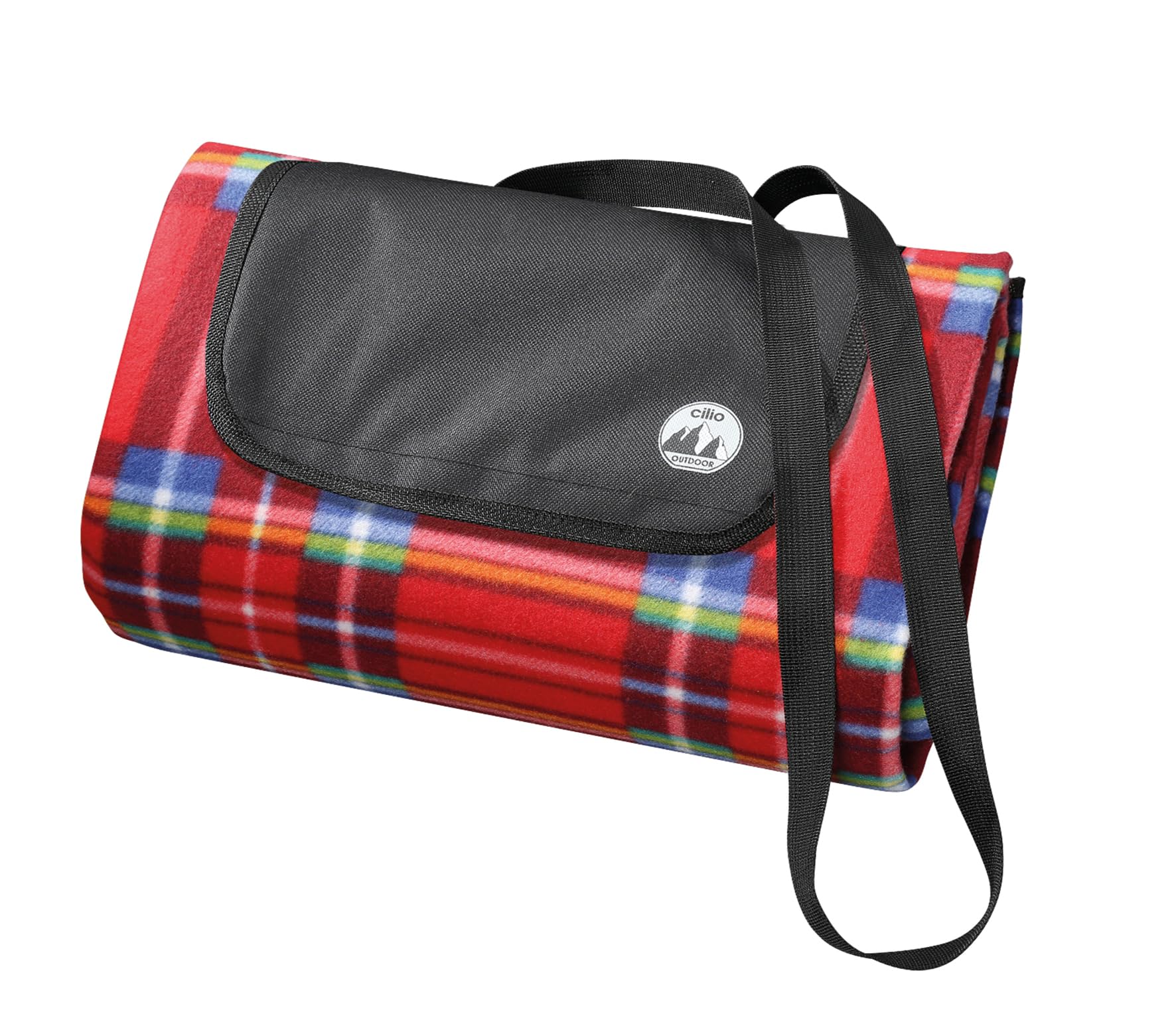 Cilio Picknick-Decke Weekend rot-kariert