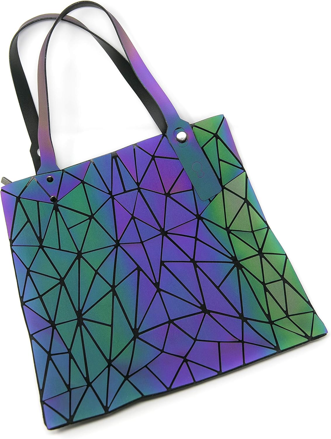 Geometric Luminous Tote Bag, Luminous Shoulder Bag