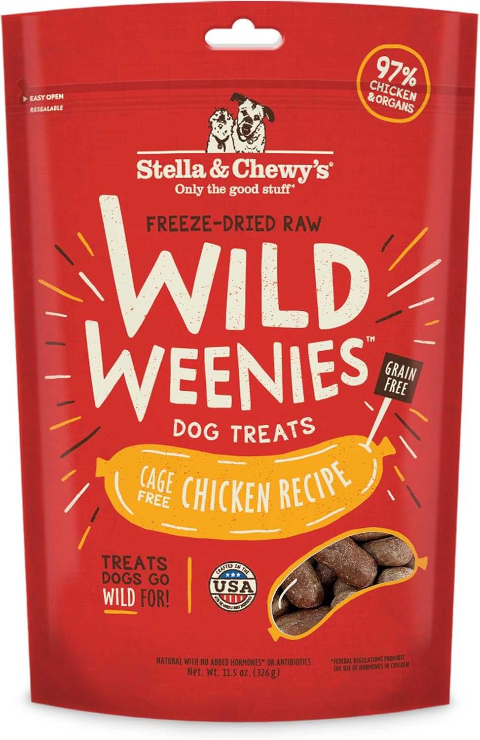 Stella & Chewy's Freeze-Dried Raw Wild Weenies Dog Treats