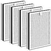 FCFMY 4 Pcs/ 2 Sets HEPA/Carbon Replacement Filter for NuWave OxyPure Portable Air Cleaner Purifier 47401 47402 47404 for Lar