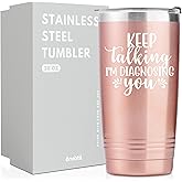 Onebttl Psychology Gifts, Keep Talking I'm Diagnosing You, Gifts for School Psychologist, Mental Health Therapist Counselors, Rose Gold