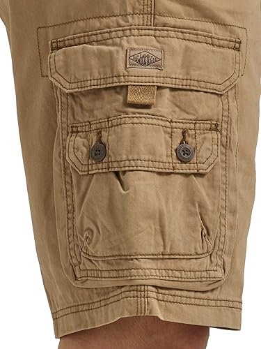 Lee Men's Dungarees Belted Wyoming Cargo Short, Bronze, 38 in
