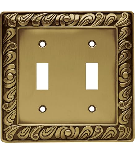 Franklin Brass W35244-PW-C Classic Architecture Double Switch Wall Plate/Switch Plate/Cover, White, Switch Plates - Canada