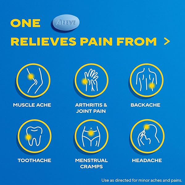 ALEVE PAIN RELIEF NAPROXEN SODIUM CAPLETS ‐ 50 COUNT