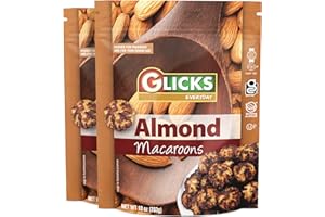 Glicks Gluten Free Almond Flavored Coconut Macaroons, 10oz (2 Pack) Grain Free, Dairy Free, Soy Free, Kosher for Passover