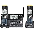 VTech IS8128-21 Super Long Range 2-Handset DECT 6.0 Cordless Phone for Home with Answering Machine, 2300 ft Range, Call Blocking, Bluetooth Connect to Cell, Intercom